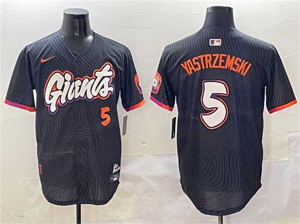 Men's San Francisco Giants #5 Mike Yastrzemski Anthracite 2025 City Connect Limited Stitched Jersey,We sell and wholesale Men's San Francisco Giants #5 Mike Yastrzemski Anthracite 2025 City Connect Limited Stitched Jersey on line form chian!